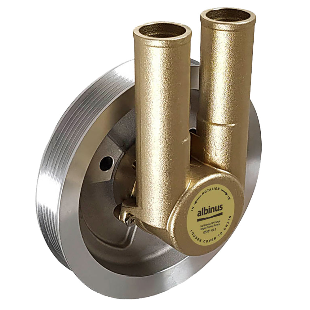 Albin Group Engine Cooling Pump fVolvo Gas Serpentine Belt 1 Groove Models 435057 0501041