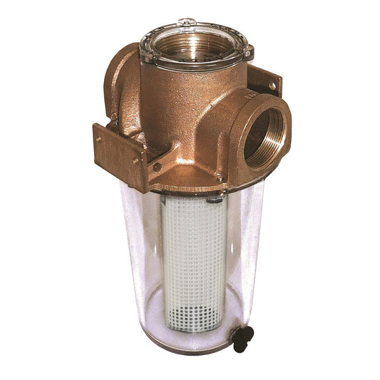 GROCO ARG750 Series 34 Raw Water Strainer wNonMetallic Plastic Basket ARG750P